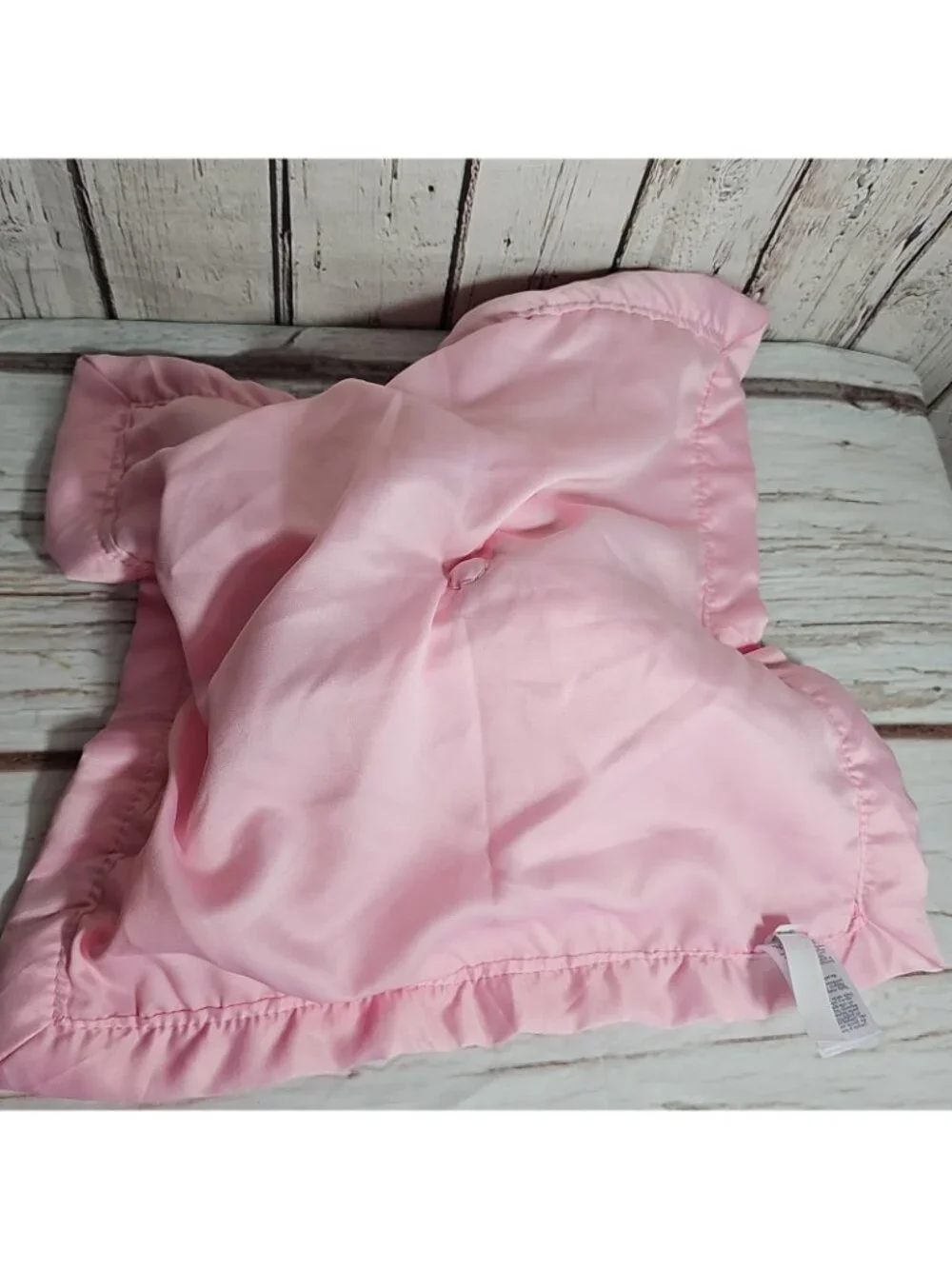 Carters White Unicorn Plush Pink Satin Trim Security Blanket Lovey Gold Horn